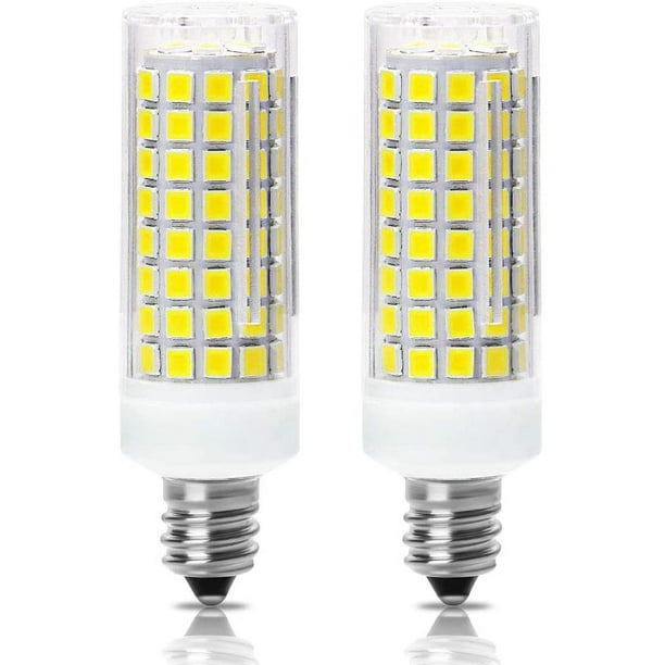 E12 led Bulb 75w 100w Halogen Bulb Replacement e12Daylight White JD T4 e11 Mini Candle Holder Base 110V 120V 130 Voltage Input Bulb 4 Packs E12 led Bulb 75w 100w Halogen Bulb Replacement e12Daylight White JD T4 e11 Mini Candle Holder Base 110V 120V 130 Voltage Input Bulb 4 Packs